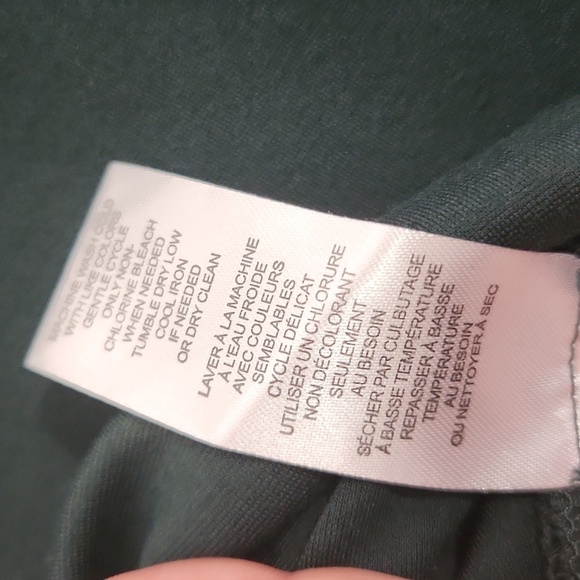 T Tahari Pants Womens Size M Hunter Green Pull On Straight Leg - Picture 11 of 11